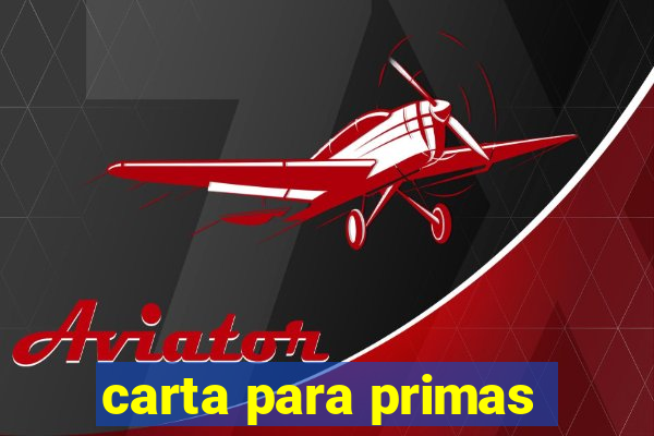 carta para primas